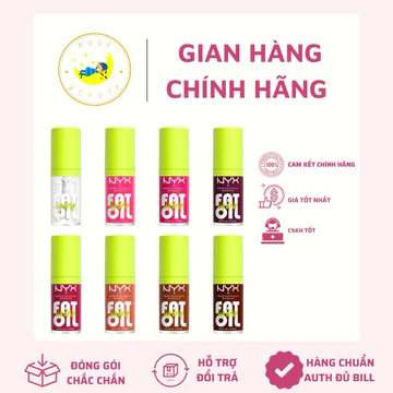 Son bóng dạng dầu NYX FAT OIL LIP DRIP dưỡng môi siêu đỉnh nhiều màu