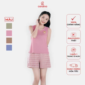 Đồ bộ nữ CARDINA chất liệu Ice text màu sắc trẻ trung thoáng mát kiểu dáng nhẹ nhàng thoải mái 4BIL02