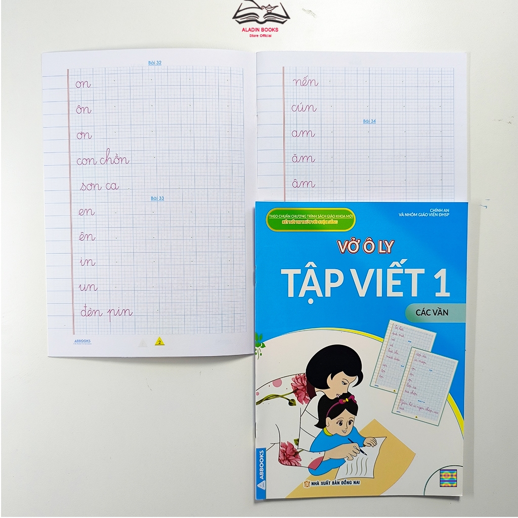 Sách- Bộ 4 Quyển Vở Ô Ly Tập Viết 1-Theo Chuẩn Chương Trình SGK Mới- Tặng Bảng Tóm Tắt Toán Tiểu Học