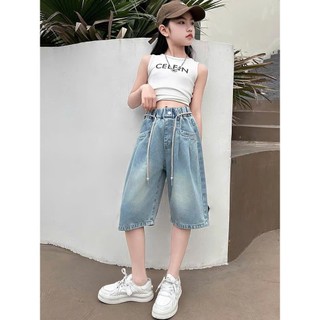 Quần Ngố Jean Dáng Rộng Thời Trang Hàn Quốc Bé Gái