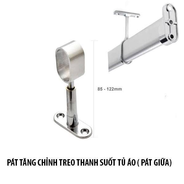 Bas thủng treo thanh suốt áo tủ quần áo, Bas bịt 1 đầu suốt áo, Bas góc ...