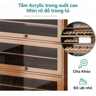 Tủ đựng giày dép kệ giày bày đồ đa năng kệ để  Sức chứa lớn tủ đựng giày dép gỗ tre Tủ giày cửa lật