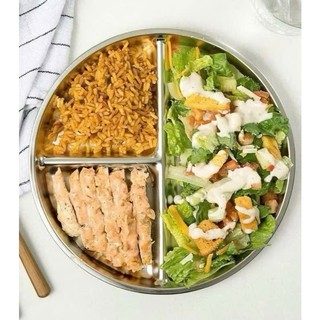 Khay Ăn Dăm Hoạt Hình Cho Bé Inox 304 Giữ Nhiệt, Khay Inox