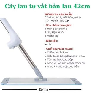 Chổi lau nhà thông minh tự vắt ,Cây lau nhà xoay 360 độ tự vắt