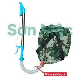 Gậy bón phân INOX tay bóp, balo vải dày siêu xịn