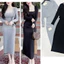 Set áo khoác cardigan mỏng+ váy 2 dây len tăm dáng dài ôm body tôn dáng Bộ đồ thu đông nữ đen xám basic T673G