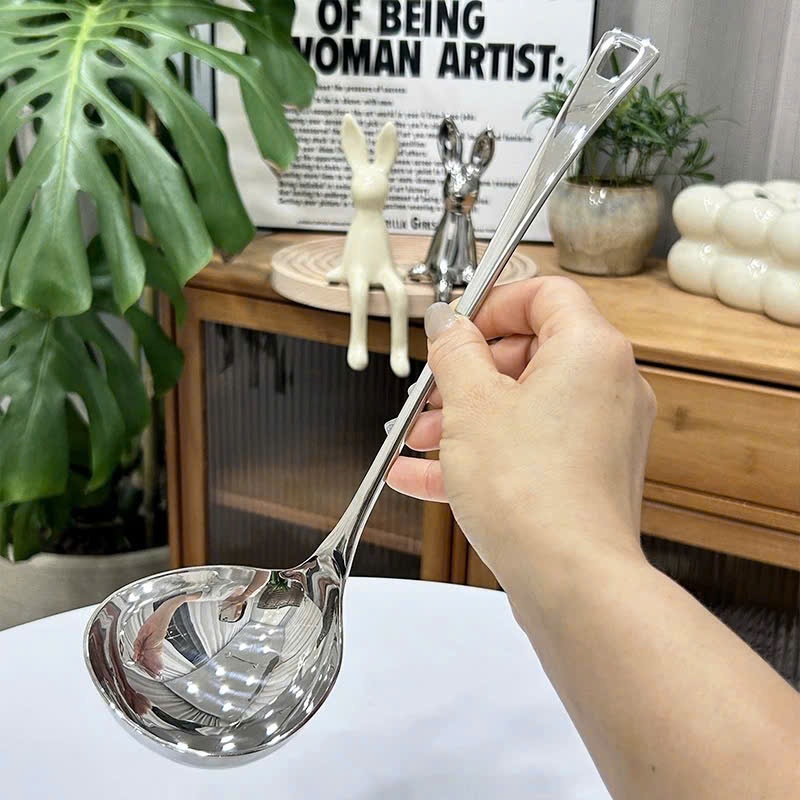 Vá Canh Inox Cao Cấp, Muôi Canh Dài Chockmen 29.2x9cm CKM82
