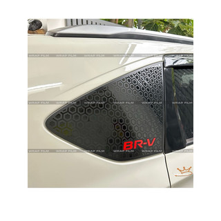 Decal dán kính hong Honda BRV, calang phản quang 3M cắt sẵn, chất liệu decal cao cấp đen mờ không để lại keo