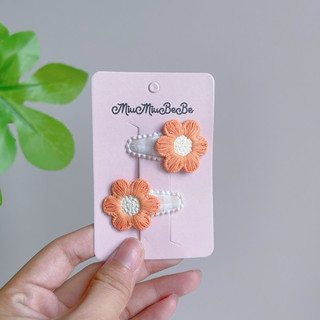 Set kẹp hoa cúc màu sắc phù hợp với mùa hè cho bé gái