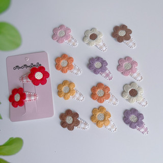 Set kẹp hoa cúc màu sắc phù hợp với mùa hè cho bé gái
