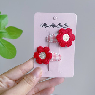 Set kẹp hoa cúc màu sắc phù hợp với mùa hè cho bé gái