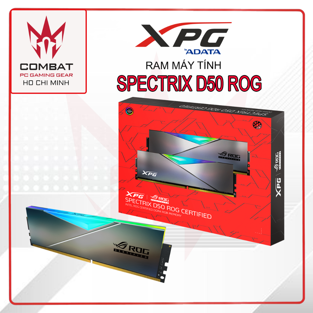 Ram Máy Tính ADATA SPECTRIX D50 ROG Certified RGB 16GB (8GB x 2) Bus ...