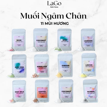 Muối thảo mộc ngâm chân 11 mùi hương - muối ngâm chân thư giãn