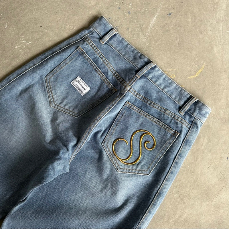 Quần JEAN Premium ỐNG RỘNG FORM SUÔNG UNISEX- Local Brand THE SLICK WAY UNISEX | BigBuy360 - bigbuy360.vn