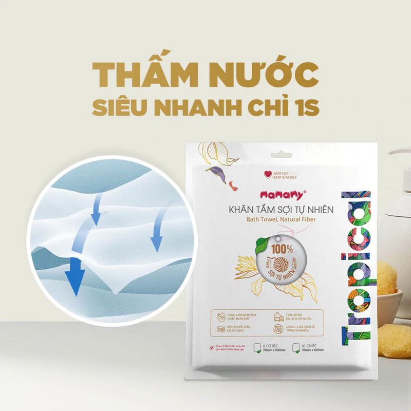 Khăn Tắm Mamamy Hàn Quốc – Khăn Tắm Du Lịch Tiện Lợi