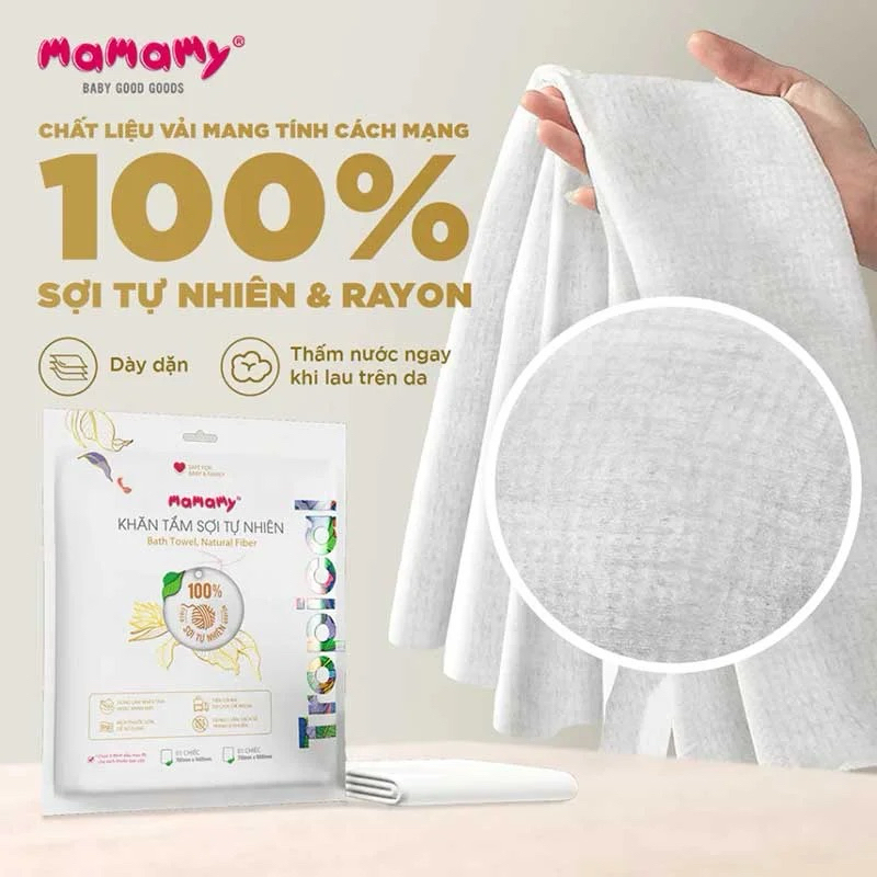 Khăn Tắm Mamamy Hàn Quốc – Khăn Tắm Du Lịch Tiện Lợi