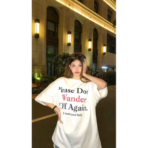 Áo Thun Don’t Wander Unisex Nam Nữ Chất Vải Cotton 2 Chiều Dày Dặn Áo Phông Phong Cách Hàn Quốc