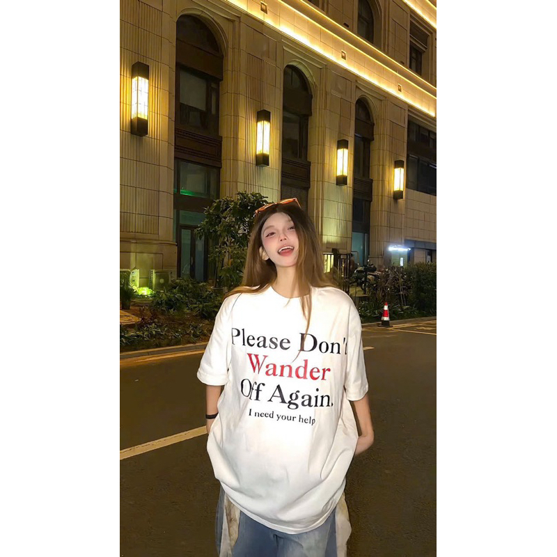 Áo Thun Don’t Wander Unisex Nam Nữ Chất Vải Cotton 2 Chiều Dày Dặn Áo Phông Phong Cách Hàn Quốc