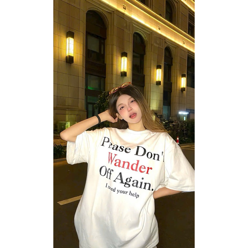 Áo Thun Don’t Wander Unisex Nam Nữ Chất Vải Cotton 2 Chiều Dày Dặn Áo Phông Phong Cách Hàn Quốc