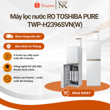 [Shopee Lắp đặt 0Đ HN HCM] Máy lọc nước RO TOSHIBA PURE TWP-H2396SVN(W) - 11 bước lọc - Bảo Hành 24 Tháng