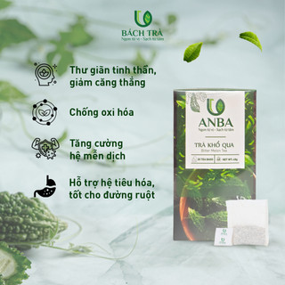 [TẶNG BÌNH] Trà Mướp Đắng Khổ Qua ANBA | Thanh Lọc Cơ Thể Sau Tiệc – Thơm Dịu Dễ Uống, Tiêu Hóa Tốt | Túi Lọc 20 Gói