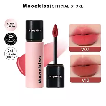 Son Mooekiss Loại Son sáng da nâng Son bóng mỏng nhẹ dưỡng ẩm tint lì không khô môi 3g