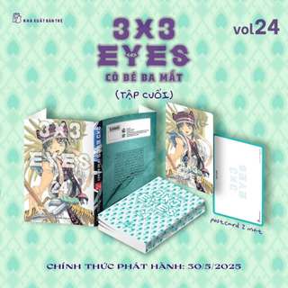 Truyện tranh - 3x3 Eyes - Cô Bé Ba Mắt - Tập 24 seal - Tặng Kèm Card Giấy + Hộp Đựng Card