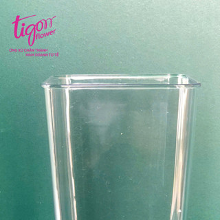 COMBO 10 XÔ MICA ĐỰNG HOA, LÁ, DECOR NHÀ CỬA, CỬA HÀNG SIZE TRUNG (12x16x30cm) - tiện lợi, dễ dàng sử dụng
