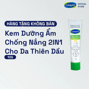 Kem chống nắng dưỡng ẩm 2in1 cho da nhạy cảm Cetaphil Daily Defense Cream SPF50 10G