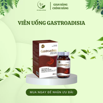 [Hộp 30v] Viên uống Nano Gastroadisia hỗ trợ bảo vệ niêm mạc dạ dày - SP Viện Hàn Lâm KH&CN VN