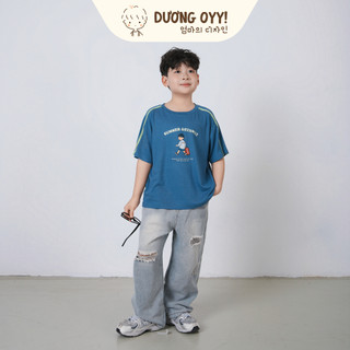 Áo thun trẻ em in LƯỚT VÁN cotton cao cấp size 14-38KG style Hàn Quốc  | Dương Oyy 010425215