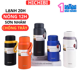 Bình giữ nhiệt 1000-1500ml Hilogi inox 316, bình nước inox sơn nhám chống xước giữ nhiệt lạnh 20g, nóng 10h