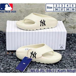 Dép Kẹp MLB NY 2024, Dép Xỏ Ngón Tông lào NY Cao 4cm Đúc Nguyên Khối Chống Thấm Nước Nữ, Siêu êm Siêu Nhẹ