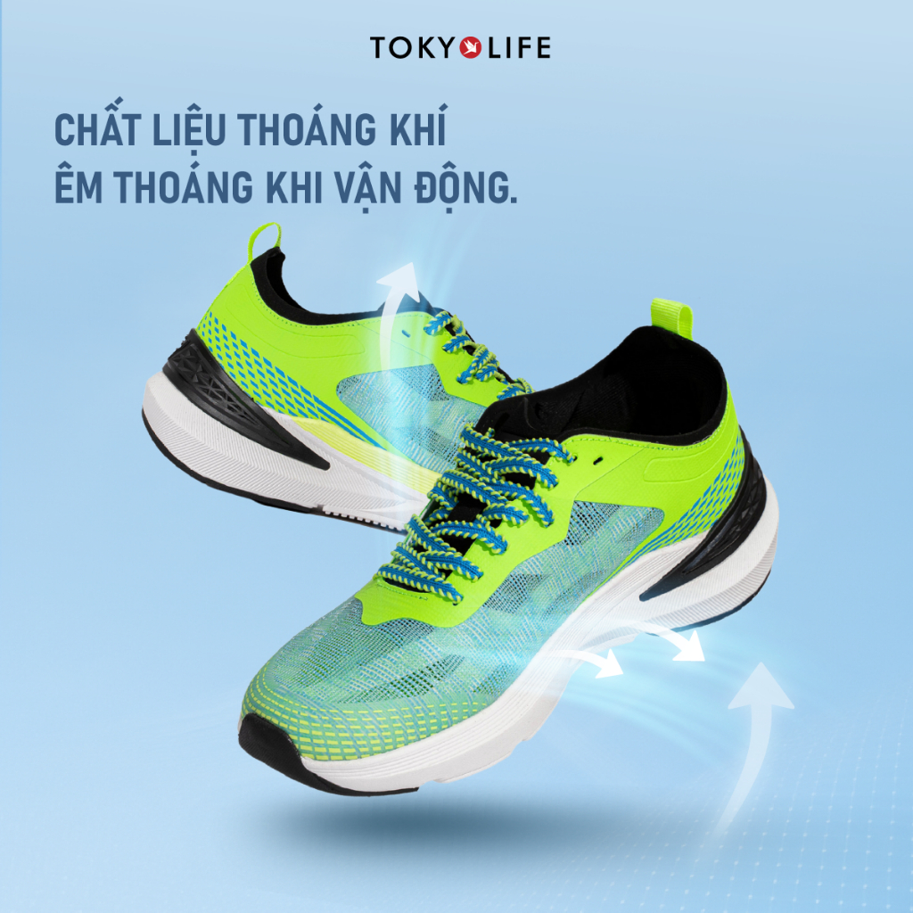 Giày Chạy Thể Thao Nam Kháng Khuẩn Êm Chân Thoáng Khí 40002574 - TOKYOLIFE
