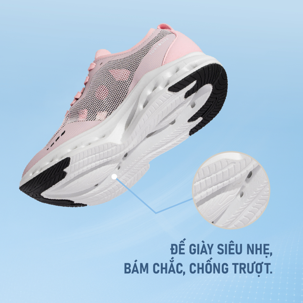 Giày Chạy Thể Thao Chạy Bộ Nữ Kháng Khuẩn Êm Chân Thoáng Khí 40002576 - TOKYOLIFE