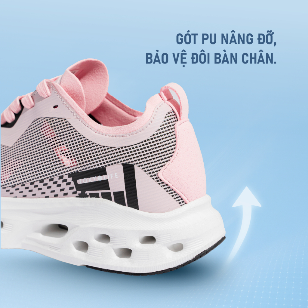 Giày Chạy Thể Thao Chạy Bộ Nữ Kháng Khuẩn Êm Chân Thoáng Khí 40002576 - TOKYOLIFE