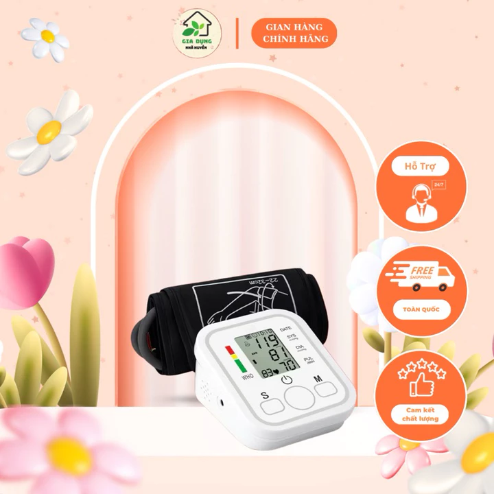 Máy đo huyết áp ,nhịp tim bằng tiếng việt⚡️FREESHIP⚡️đo tự động cho kết quả nhanh chóng chính xác