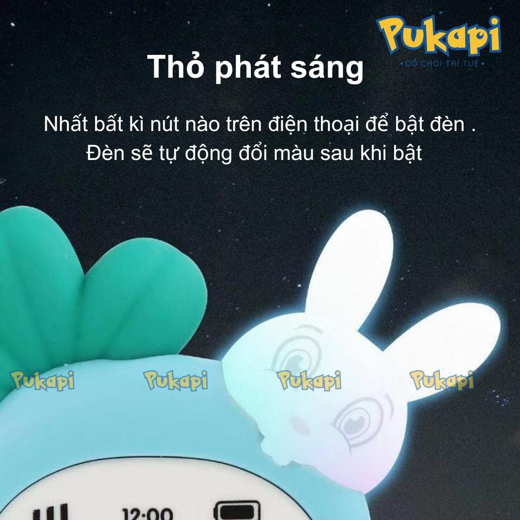 Điện Thoại Thỏ Cà Rốt Có Nhạc Điện Thoại Đồ Chơi Gặm Nướu Thỏ Gặm Cà Rốt Phát Nhạc Đèn Hình Thú - Đồ Chơi Cho Bé PUKAPI
