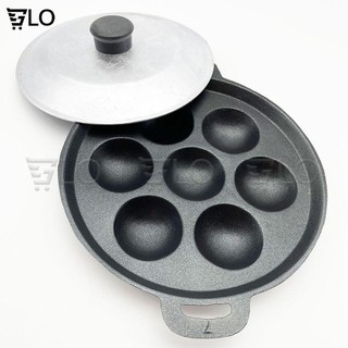 Khuôn bánh khọt đủ size nhiều lỗ bằng hợp kim gang, khuôn bánh khọt có nắp dành cho mọi nhà