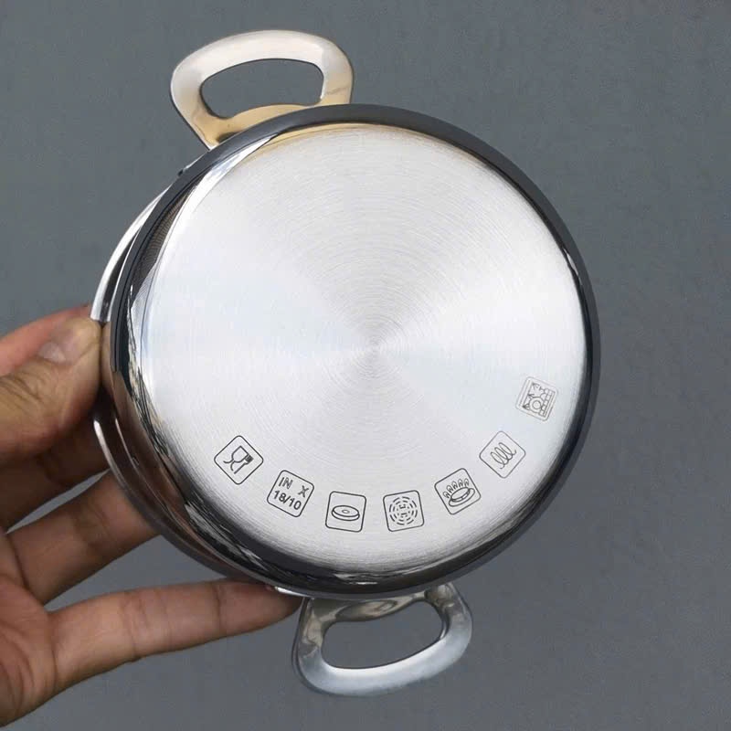 Nồi Mini 10cm Kèm Nắp Inox Cao Cấp