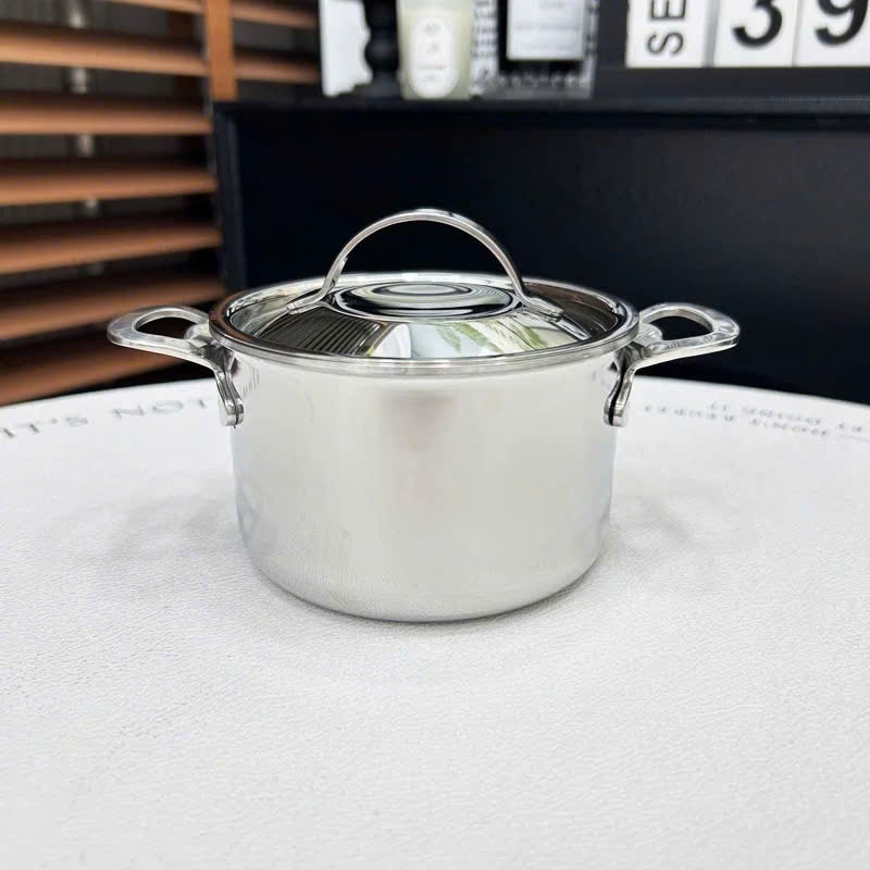 Nồi Mini 10cm Kèm Nắp Inox Cao Cấp