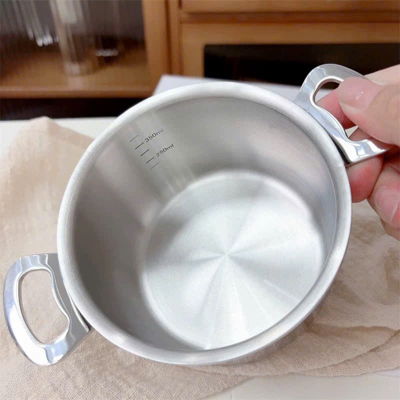 Nồi Mini 10cm Kèm Nắp Inox Cao Cấp