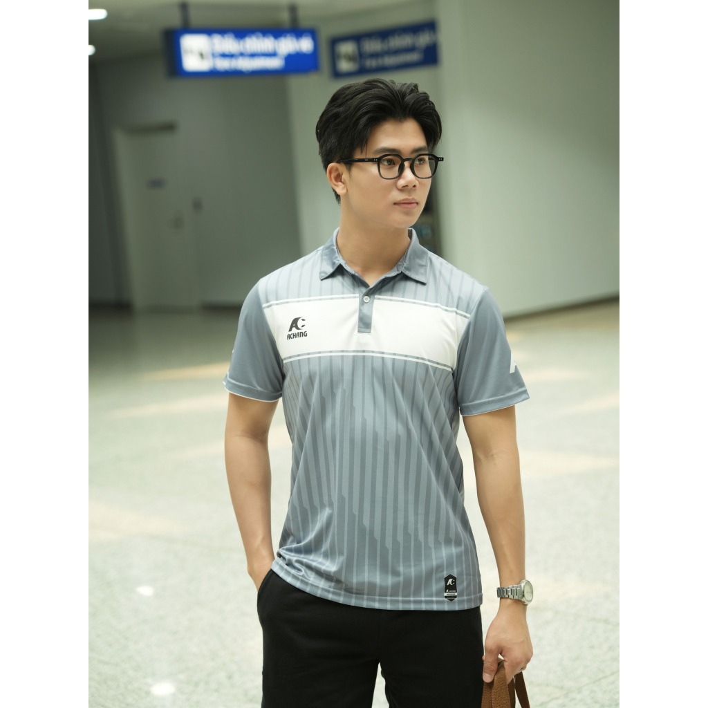 Áo Polo Nam Thể Thao DYNAMIC hai màu  Xám, Xanh- Achang shop