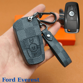Bao da chìa khoá xe Ford Explorer, Everest Ranger Wildtrak 3 nút ,Bọc chìa khóa ford everest,ốp chìa khóa Everest (FE3)