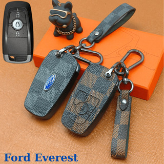 Bao da chìa khoá xe Ford Explorer, Everest Ranger Wildtrak 3 nút ,Bọc chìa khóa ford everest,ốp chìa khóa Everest (FE3)
