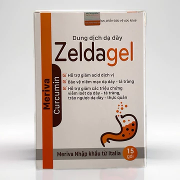 Gel dạ dày Zeldagel (hộp 15 gói) hỗ trợ giảm các triệu chứng viêm loét dạ dày tá tràng, trào ngược dạ dày