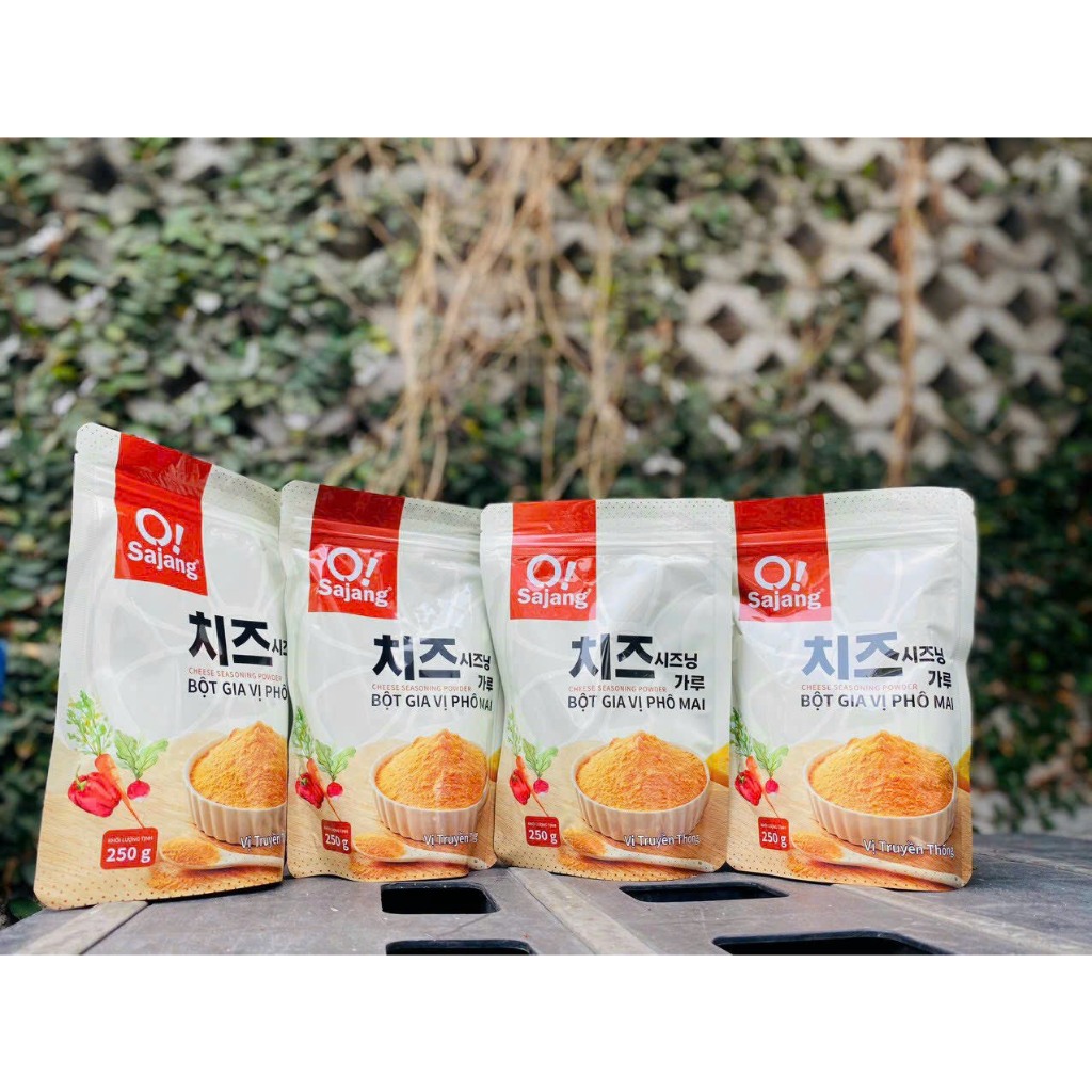 1Kg Bột Phô Mai Osajang Sannadle _gồm 4 gói 250g_.thơm ngon đậm đà