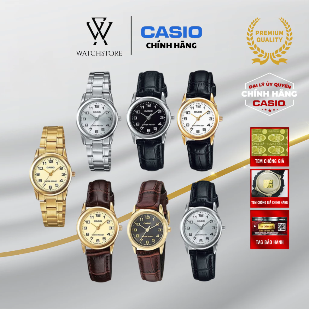 Đồng hồ Casio nữ LTP-V001 chính hãng