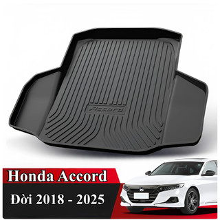 { Loại Dày } Lót Cốp Honda Accord Đời 2018 - 2025 Thảm Cốp Không Mùi Khó Chịu