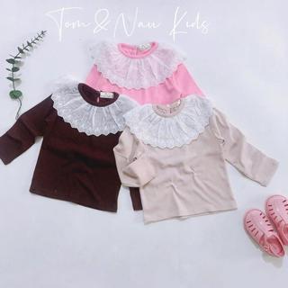 A40-Áo dài tay phối ren cho bé gái size từ 9-35Kg